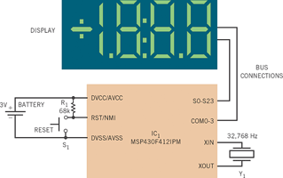 A half-dozen components are all it takes to build a battery-thrifty countdown timer